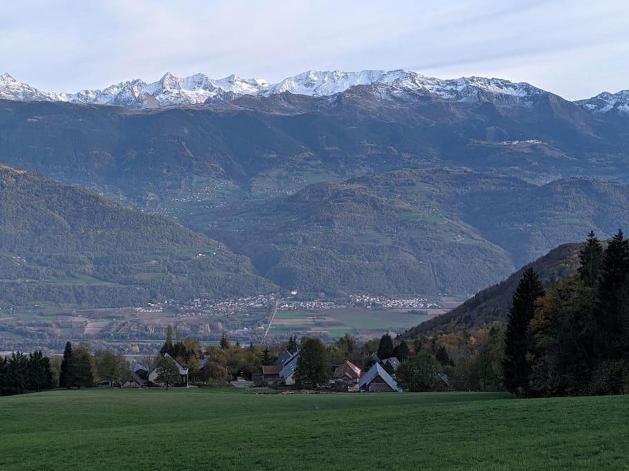Maison Familiale En Montagne Avec Vue Merveilleuse Sur Le Massif De Belledonne Saint-Bernard  Kültér fotó