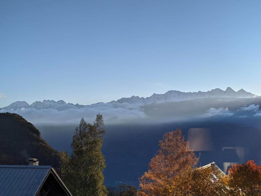 Maison Familiale En Montagne Avec Vue Merveilleuse Sur Le Massif De Belledonne Saint-Bernard  Kültér fotó