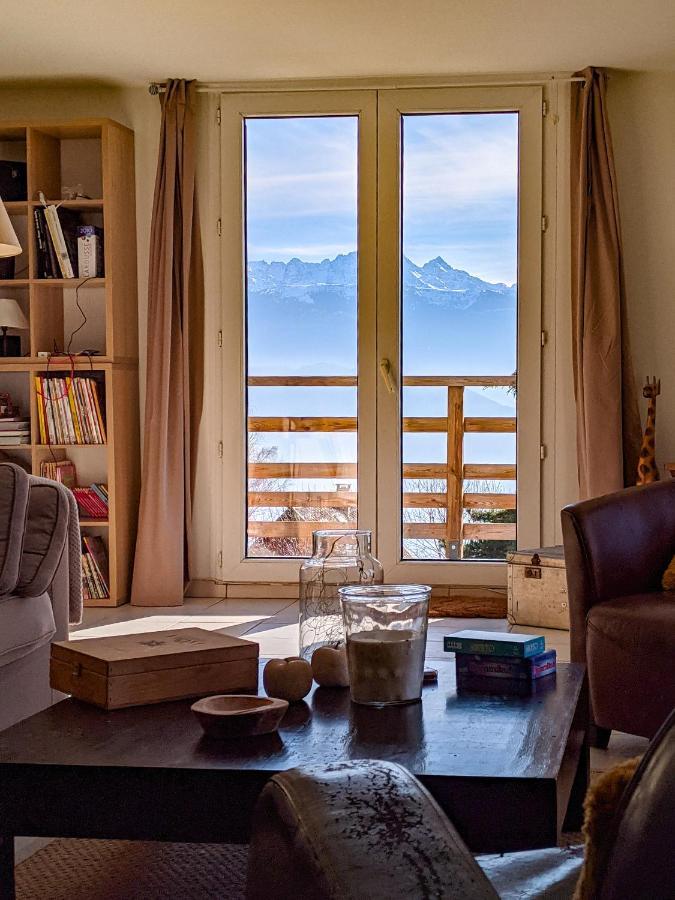 Maison Familiale En Montagne Avec Vue Merveilleuse Sur Le Massif De Belledonne Saint-Bernard  Kültér fotó