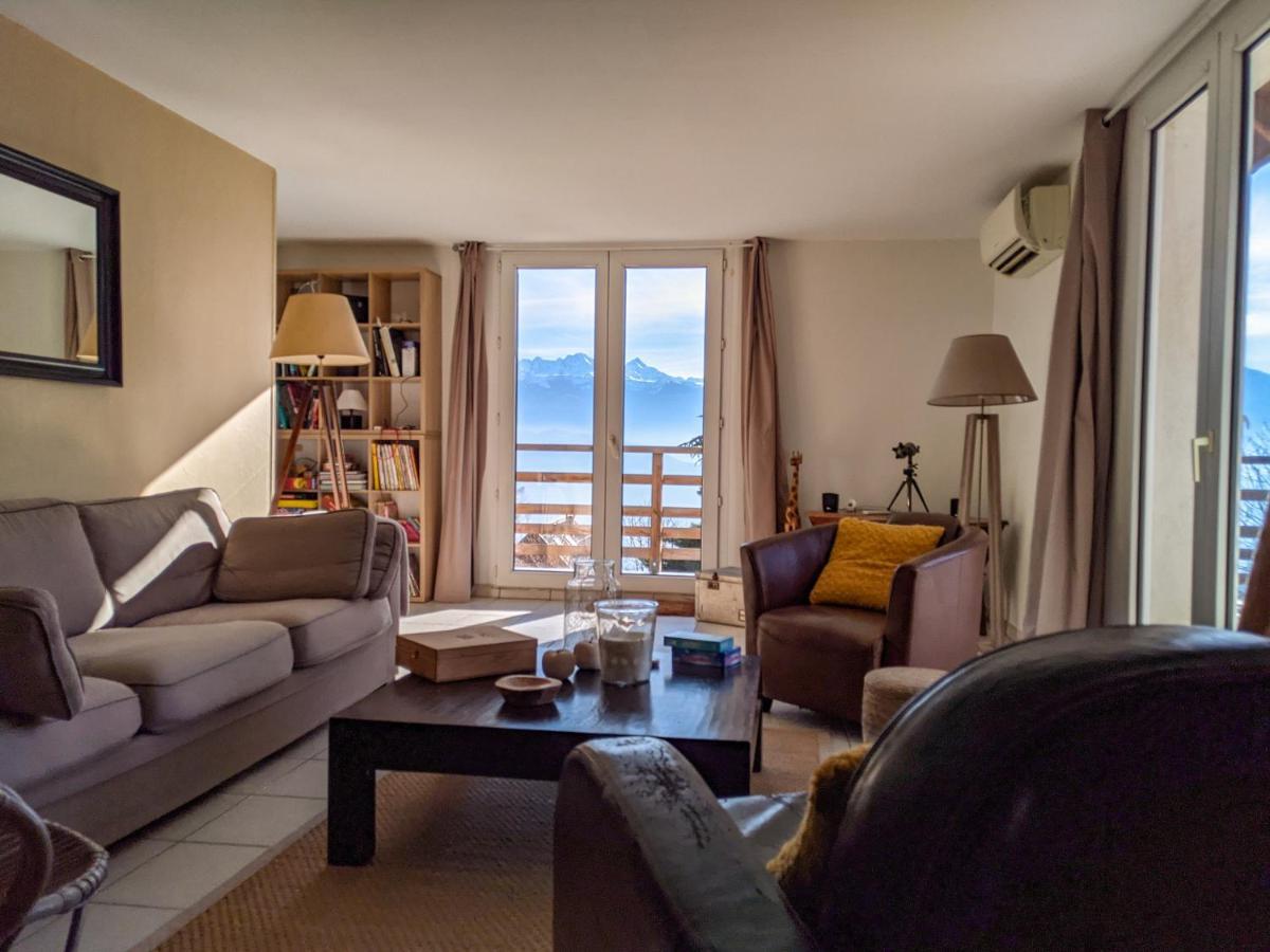 Maison Familiale En Montagne Avec Vue Merveilleuse Sur Le Massif De Belledonne Saint-Bernard  Kültér fotó