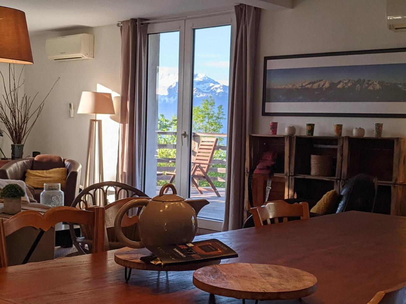 Maison Familiale En Montagne Avec Vue Merveilleuse Sur Le Massif De Belledonne Saint-Bernard  Kültér fotó